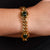 Vintage Italian 18k yellow gold tourmaline bracelet Jack Weir & Sons