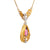 Tiffany & Co. Edwardian tourmaline diamond 18k yellow gold necklace Tiffany & Co.