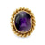 English Mid-Century 18k yellow gold amethyst ring Jack Weir & Sons