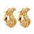 Vintage diamond yellow gold bow earrings Jack Weir & Sons