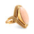 Mid Century 28k oval coral cocktail ring Jack Weir & Sons