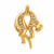 French 18k yellow gold diamond panther pendant Jack Weir & Sons