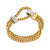 Pomellato French diamond 18k yellow and white gold rope bracelet Pomellato