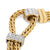 Pomellato French diamond 18k yellow and white gold rope bracelet Pomellato