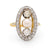 Belle Époque French natural pearl diamond 18k yellow gold ring Jack Weir & Sons