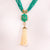 Cartier French chrysoprase pearl diamond 18k yellow gold necklace Cartier