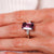 Mid Century 4.70 carat spinel diamond platinum ring Jack Weir & Sons