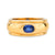 Boucheron sapphire 18k yellow gold solitaire band Boucheron