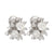 Mid Century French 6.50 carat total weight diamond platinum earrings Jack Weir & Sons