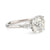 GIA 4.03 carat old mine cut diamond platinum engagement ring