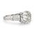 GIA 3.61 carat old European cut diamond platinum engagement ring