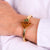 Mauboussin Paris 7.40 total weight gemstone 18k yellow gold bangle Mauboussin