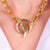 Pomellato 18k yellow and white gold parrot necklace Pomellato