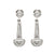 Mid Century 2.50 carat total weight diamond platinum drop earrings Jack Weir & Sons