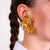 JAR Paris aluminum and 18k yellow gold "Tickle me feather" earrings JAR