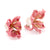 JAR Paris aluminum and 18k yellow gold "Almond blossom" flower earrings JAR