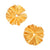 JAR Paris aluminum and 18k yellow gold "Col Plissé" earrings JAR