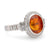 GIA 7.5 carat orange sapphire diamond platinum cocktail ring Jack Weir & Sons