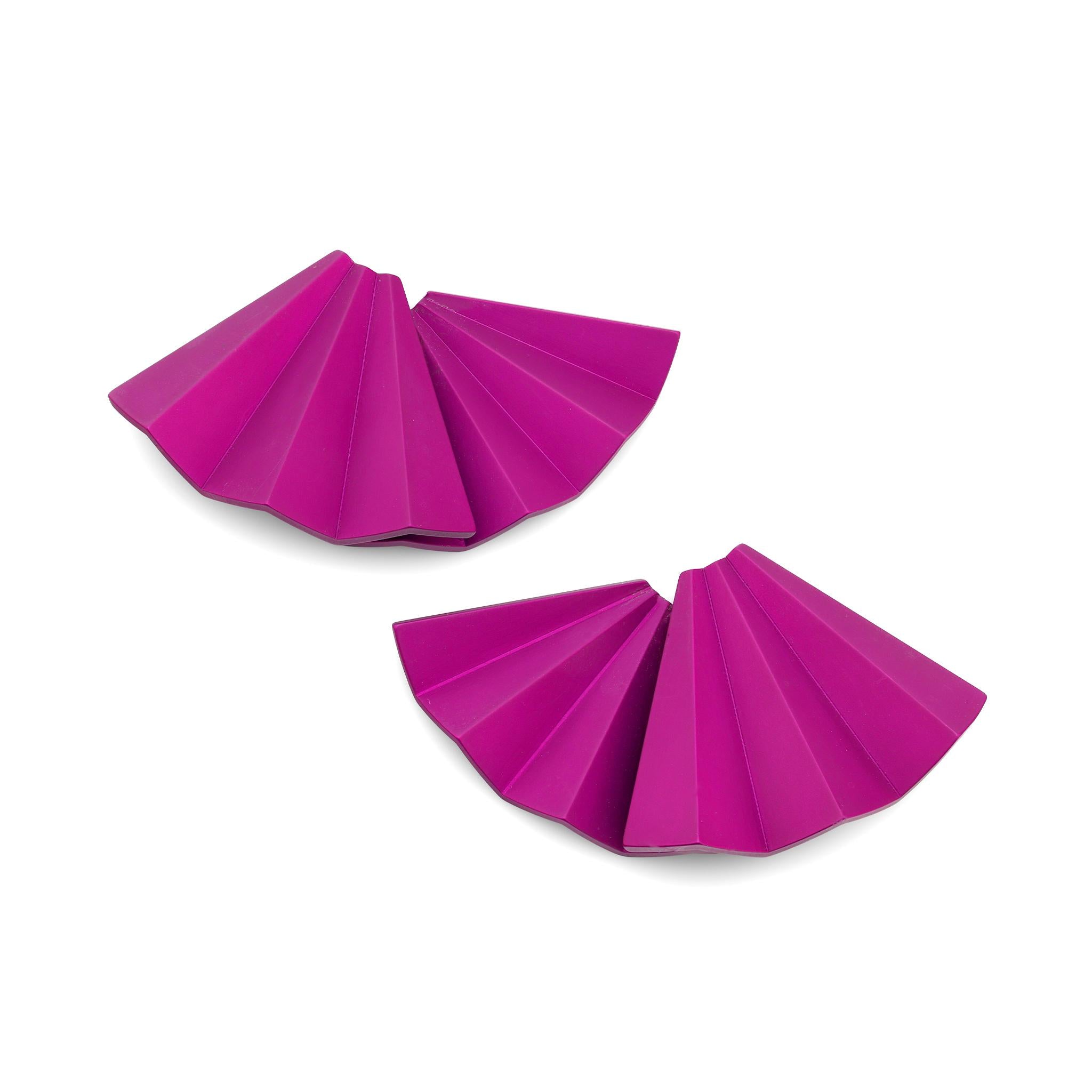 JAR Paris titanium purple "Fan" earrings