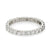 Mid Century diamond 18k white gold eternity band Jack Weir & Sons