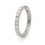 Mid Century diamond 18k white gold eternity band Jack Weir & Sons