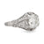 Art Deco GIA 1.67 carat circular brilliant cut diamond platinum filigree ring Jack Weir & Sons