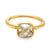 Georgian style 3 carat old mine diamond 18k yellow gold solitaire ring Jack Weir & Sons