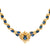 Vintage 13.30 total weight sapphire diamond 14k yellow gold cocktail necklace Jack Weir & Sons