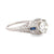 Art Deco EGL 1.04 carat diamond sapphire platinum ring Jack Weir & Sons