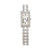 Cartier diamond 18k white gold "Tank Américaine" watch Cartier