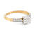 French GIA 1.19 carat round brilliant diamond 18k yellow gold engagement ring Jack Weir & Sons