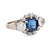 AGL 2.88 carat no heat sapphire diamond 14k white gold ring Jack Weir & Sons