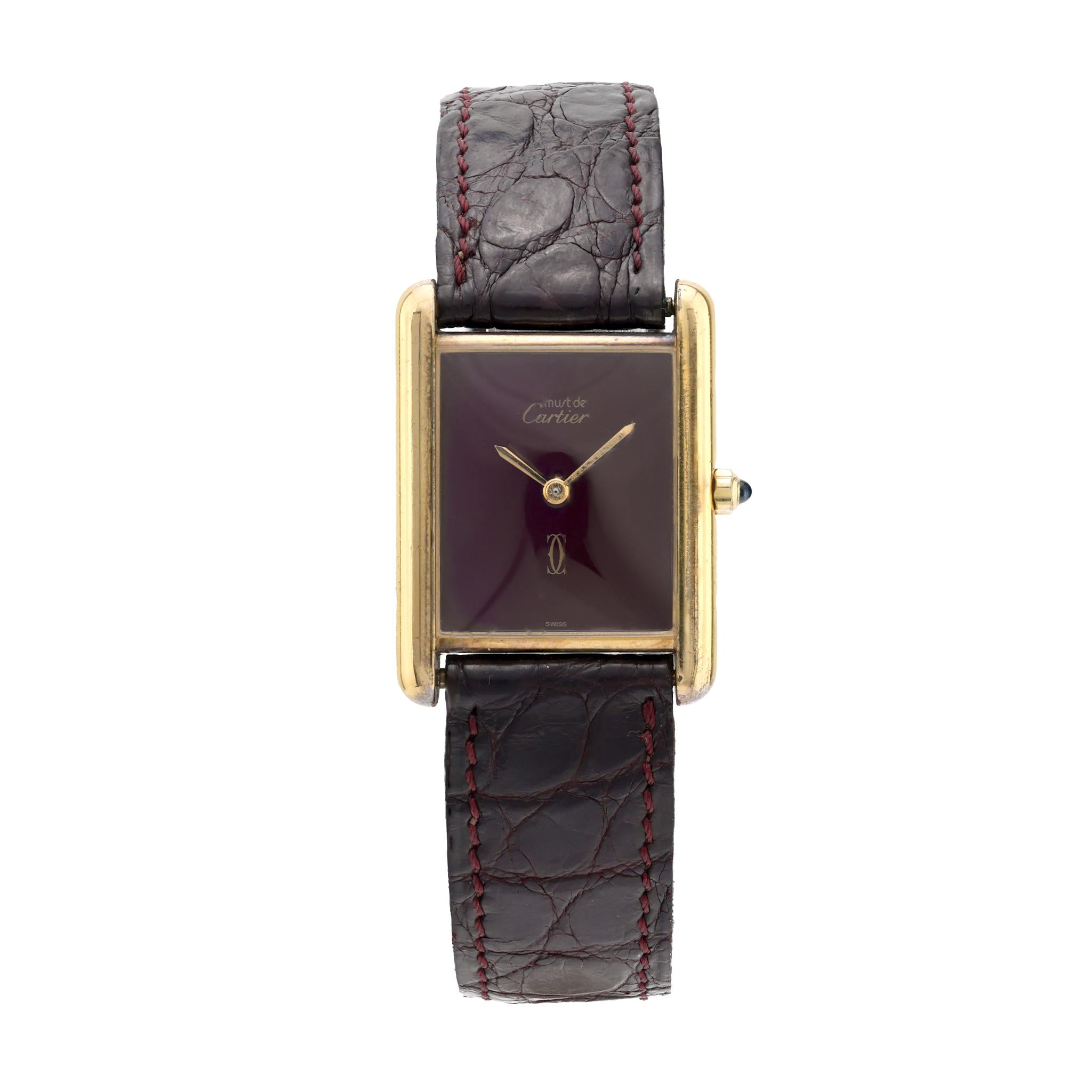 Cartier Paris gold plated Tank watch Cartier