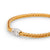 La Pepita Italy diamond 18k matte gold wheat weave bracelet La Pepita