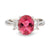 Modern 1.93 carat pink tourmaline diamond platinum ring Jack Weir & Sons