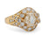 French GIA 1.51 carat hexagonal cut diamond 18k yellow gold ring Jack Weir & Sons