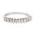 Vintage diamond platinum half eternity wedding band Jack Weir & Sons