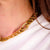 Cartier Paris diamond 18k yellow gold link chain necklace Cartier