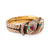 Victorian 18k rose gold ruby diamond snake ring Jack Weir & Sons