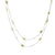 Modern 14.48 carat peridot platinum by the yard necklace Jack Weir & Sons