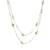 Modern 14.48 carat peridot platinum by the yard necklace Jack Weir & Sons