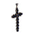 Georgian style 4.30 carat sapphire diamond 18k yellow gold silver cross pendant Jack Weir & Sons