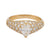 Cartier marquise cut diamond 18k yellow gold pave engagement ring Cartier