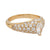 Cartier marquise cut diamond 18k yellow gold pave engagement ring Cartier