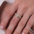 Cartier marquise cut diamond 18k yellow gold pave engagement ring Cartier