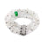 Modern diamond jade 18k white gold bracelet Jack Weir & Sons