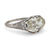 Art Deco GIA 5.02 carat cushion cut diamond platinum engagement ring Jack Weir & Sons