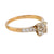 French GIA 1.38 carat old mine cut diamond 18k yellow gold engagement ring Jack Weir & Sons