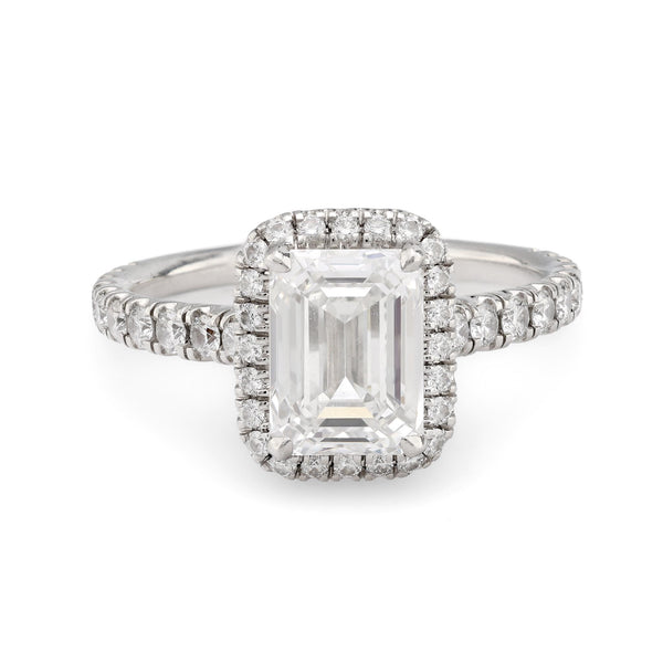 Cartier French GIA 2.23 carat diamond platinum "Destinée Solitaire" ring Cartier