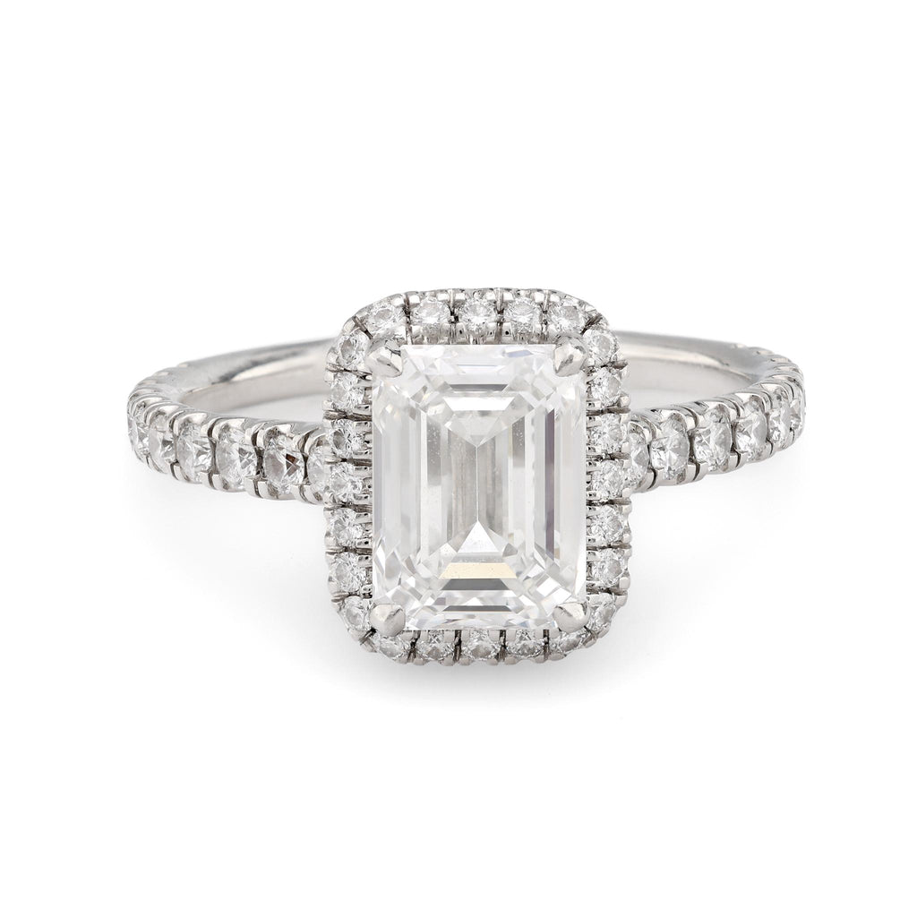 Cartier French GIA 2.23 carat diamond platinum "Destinée Solitaire" ring Cartier